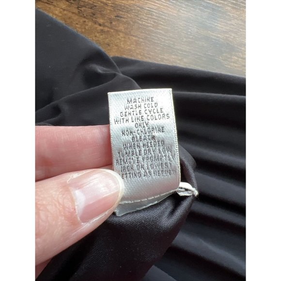 Chico's Tie Waist Jersey Knit Black Dress - Size 1 (Med / 8) - Picture 11 of 11